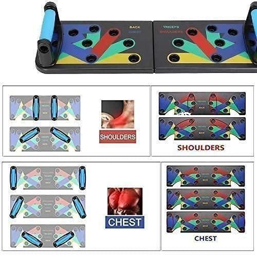 14-in-1 Push-Up Board with Bars | Home Gym Chest & Upper Body Workout Equipment