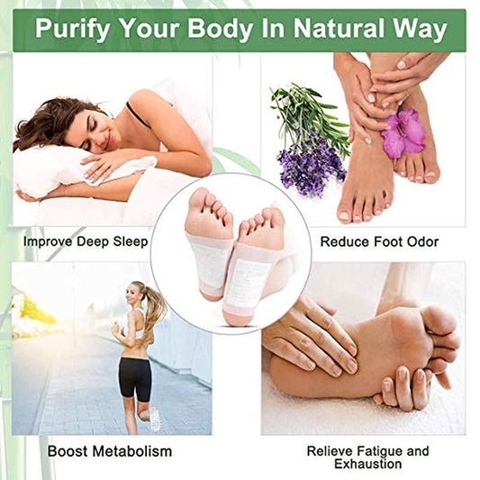 Foot Pads - Kinoki Detox Foot Patches (Pack of 10) | Natural Foot Detox & Relaxation