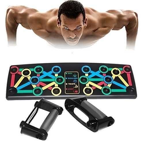 14-in-1 Push-Up Board with Bars | Home Gym Chest & Upper Body Workout Equipment